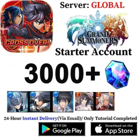 Global | 3000+ Crystal |The account contains the hero in the picture. | [Grand Summoners]