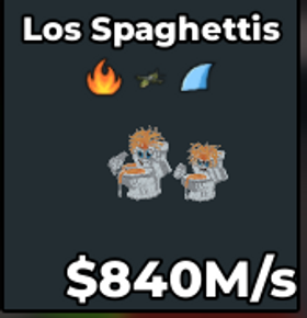 ⭐ Los Spaghettis 840M/s | Steal a Brainrot ⭐