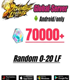Global[Android only] 70000+Chrono Crystal】+Random 4-20LL|Baidan ID | The plot has been completed | DragonBall Legends