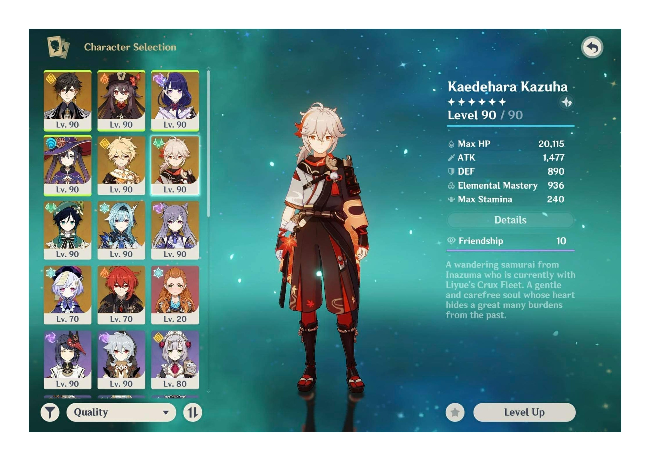 Compte Genshin Impact EU – AR 29 – Avec Eula, Diluc, Keqing Et Mona – Pour PC