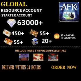 [Global] 63000+ Diamonds + AFK Journey Resource Starter +More |Fast delivery