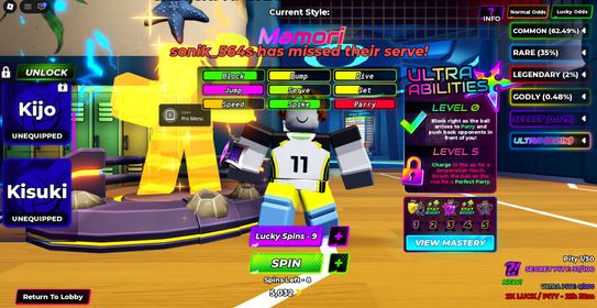 ROBLOX9028 // ▶ / ◀ 🔵 🔹 Level 15 🔹 MAMORI + KIJO + KISUKI + Magnetic Pull 🔹 🔵