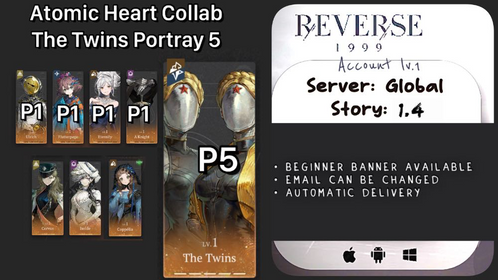 Global | Lvl 1 | 6 ☆: P5 Twins+P1 Flutterpage+Isolde+P1 Ethernity+P1 Ulrich+P1 A-Knight+2x6☆ | ST1-4 | Novice Banner available | #rv14