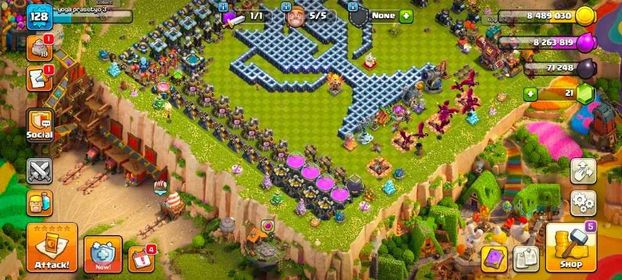 TH13 MAX | FULLY 100% MAX NITHING LEFT  | ALL EQUIPMENT MAX |5 HEROS-[75-75-50-50-25] | NC 1000 | FULL ACCESS
