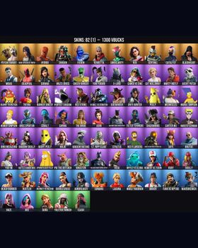 82 Skins Naruto Uzumaki ⭐️ Kakashi Hatake ⭐️ Deadpool ⭐️ Meowscles ⭐️ Peely ⭐️ Midas ⭐️ Aura ⭐️ Homer Simpson ⭐️ Psycho Bandit ⭐️ Skye ⭐️ Rippley vs Sludge ⭐️ Catalyst ⭐️ Beach Bomber ⭐️ Cat Holloway ⭐️ Demi ⭐️ 8-Ball vs Scratch ⭐️ Fusion m9099227485