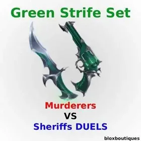 [ MVSD / Murderers Vs Sheriff DUELS ] Green Strife Set