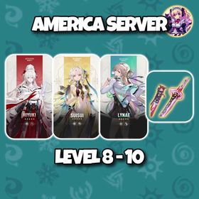 [America] Hiyuki + Signature Weapon + Suisui Lynae | Level 8-10 | Login by Microsoft Email | Starter Account