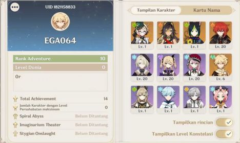 ASIA | AR 10 | Emilie + Dehya + Tighnari + Rate On
