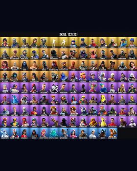 122 Skins Sparkle Specialist ⭐️ Blue Squire ⭐️ Floss ⭐️ Royale Knight ⭐️ The Reaper ⭐️ Elite Agent ⭐️ Take The L ⭐️ Lara Croft ⭐️ Deadpool ⭐️ Meowscles ⭐️ Peely ⭐️ Midas ⭐️ Beef Boss ⭐️ Raven ⭐️ Skye ⭐️ Rippley vs Sludge ⭐️ Blue Team Lead m9081702966