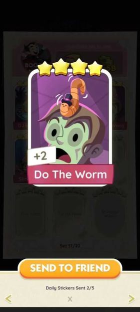 Monopoly GO 4 Star - [Set17-3 Do The Worm]