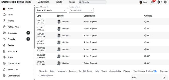 STOCK2084 🏈🏈username :LuluGabby09🏈🏈USA Region🏈🏈2k or more robux spent🏈🏈amazing account to start your roblox journey🏈🏈