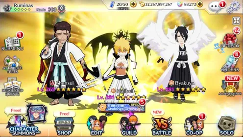 [GLOBAL] 88.300+ ORBS| 9999 Summon Ticket| BP 2.000.000++ | 3 MT(Halibel, Shunsui, Byakuya)| 999999 Potions| 1 Sources Red| Super GG Account| Ready for 11th Anniversary| DETAIL VIDEO CHAR CLICK LINK IN DESCRIPTION