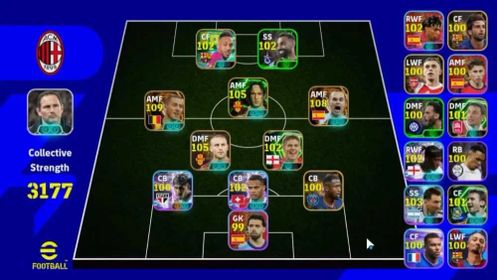 Android|Big Time Andreas Iniesta,Eden Hazard|6 Epic Daniele De Rossi,Francesco Totti,Mark van Bommel|7 Show Time|PES2027|EF3628