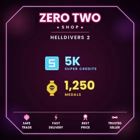 5000 Super Credits + 1250 Medals - Helldivers 2 [PC/PS/XBOX]