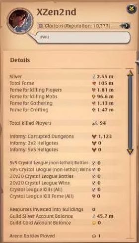 ASIA|105M Total Fame - 43,8M Asset|T8 Fishing n T8 Ore Miner|Ready PVP/PVE (Lv 100 Badon,Etc)|Lv6 Private Island|Check SS|AO892