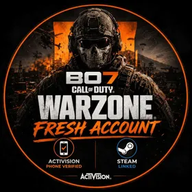 🔥 Fresh Activision + Steam Phone Verified | 0 Hours Played | BO7 / Warzone | Full Access 🔓 | Instant Delivery 🚀