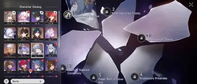 [ASIA] TL 4 | Silver wolf Lv.999 | Sunday E1 | Yao guang | Castorice | Selector on | All unset