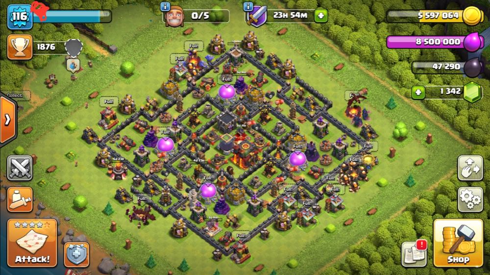 TH10 LVL116 | Maxed Base | Heroes : BK25 AQ27 | Free Name Change | Best Price