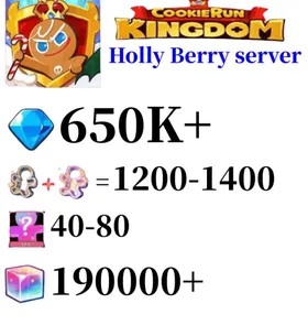 Holly Berry server|Around 630K-650K Crystals | 1200-1400 Cookie Cutters | random 40-80 Epic Cookies|180000-210000 Rainbow Cube+20K chocolate + 850 Pet Gacha Pulls + 10–12 Ancient / Legendary / Epic Cookies|Beast's Heritage Selection Chest is not used|Ancient Cookie Selection Chest|Legendary Cookie Selection Chest | Plot progress 1-3] iOS/Android Cookie Run: Kingdom
