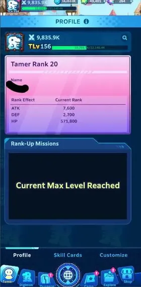 DU15 – EU14 Endgame Account | Tamer Rank 20, 9.8K Power, WarGreymon & Aegio, Rank 1 Arena