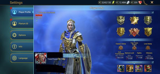 [9 Mythical Champions][21.13M] + 244 LEGENDARY (Marius(5*),Leonardo(5*)+Donnie+Raph+Mich+2(5*),Siphi(6*) 410+Rotios,Titus+Wixwell(5*),Tormin(5*)+Hilvi(5*),Arb+2 409,Sulfuryion(5*),Yumeko(5*),Lamasu(5*)...) + 1k UNM + 1k NM HYDRA + 25 SD/25 SHOGUN AUTO