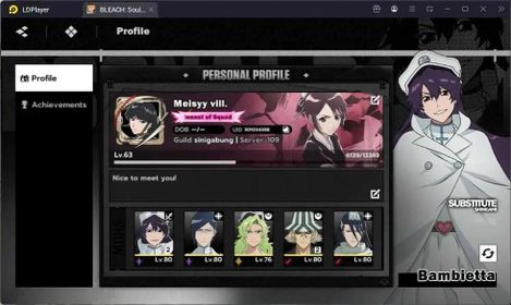 Nuverse SEA |Lv.63|8 SSR 4 Sign(BambiettaB2,UruharaB2,Tosen,Uryu)+Sign,Candice,Yoruichi,Byakuya,Sajin|Log Google|CheckSS BSR191B