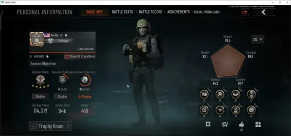 MOBILE|Lvl 30|SV 114.3M|CV 90M|4 Outfit Set|P AKM,WP AR-57,SS SCAR-L,CA T951 Many Skins|CN ON|Log Infinite|Takemail|(AB3685)