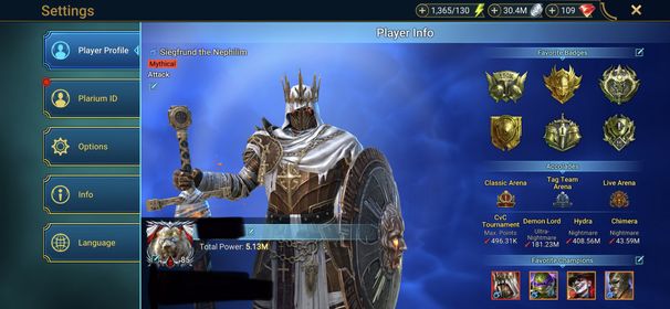 [4 Mythical Champions][5.13M] Lady Mikage(5*),Lazarius 398,Siegfrund,Embrys + 61 LEGENDARY (Lamasu,Noelle(5*),Pallas,Othorion(5*),Fabian(5*),Staltus(5*),Shalled(5*),Tholin,Eostrid,Ragash,Donnie,He-Man,Cup…) + 1k UNM + RTA AVATAR