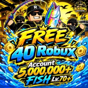 🔥⚡ Fast Delivery | [Free 40Robux] 5M Cash💸 Fishing Level 70+ (1 Account✅) / Ramdom Car | Roblox BlockSpin Block spin Account (Money 5,000,000$) 💸🔥