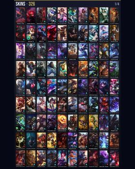 🌍 LAN ⭐ Unranked 🎨 326 Skins 🏆 170 Champions 💙 27K BE 📈 Level 302 🔥 Riot Kayle 🏅 3 Victorious 🏅 2 Prestige 🏅 Riot Graves 💎 4 Ultimate 💎 2 Mythic 💎 46 Legendary 🔹 Elementalist Lux 🔹 Pulsefire Ezreal 🔹 Gun Goddess Miss Fortune 🔹 Cosmic Lux m9700425693