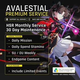 Monthly (30 Days) Best Maintenance Service Honkai Star Rail | Full daily report