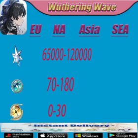 [EU]Wuthering Wave| 86K+Astrite|130-200+Lustrous|35-50+Radiant|Microsoft Mailbox, safe and stable
