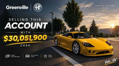 💰 $30,000,000+ CASH 💰 | STACKED Greenville Account | Exclusive Cars 🚗 | Instant Delivery ⚡