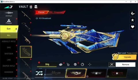 ASIA | 1 Eternal: P90-Empyrean | Melee Katana-Ronin | 4 Legendary gun | 1 Ultra Striker| Check SS|LogNetEase(BS1484Z)