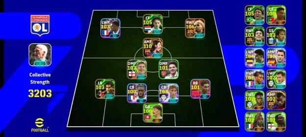 ⭐All Stars in 1 Team⭐🤯3× Blitz Curler/3× Best BigTime Cards🤯⚡G.O.A.T BigTime Blitz Curler Messi (110)⚡World Cup Champion BigTime Blitz Curler Yamal (106)⚡Legend Van Basten (105)⚡Legend Bebeto (105)⚡Diaz (104)⚡BigTime Rivaldo⚡G.O.A.T CR7⚡Dictator Mbappe⚡Blitz Curler Olise⚡Epic Gerrard⚡Epic Krick⚡Epic Serginho⚡Epic Raul⚡Epic Hazard⚡Epic Shevchinko⚡Super Sub Merino⚡Dembele⚡Vini Jr.⚡Saka⚡Neymar⚡Rice⚡Baena⚡Hujisen⚡Hakimi⚡Kobel⚡France '26 Premium Pack ⚡8 Morocco Players⚡Super Balanced Team⚡Only Konami⚡