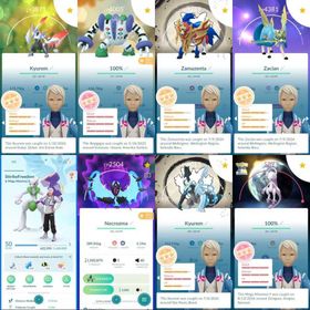 👑 2016 GOD LV 50 | SHINY ZACIAN CROWNED AE + ZAMAZENTA CROWNED  BG AE | KYUREM BLACK BG AE + SHINY WHITE FUSION | NECROZMA DAWN WINGS | SHUNDO REGIGIGAS | 23 SHINY LEG