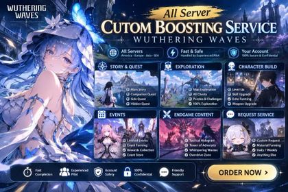 All Server•Custom Boosting Service Wuthering Waves