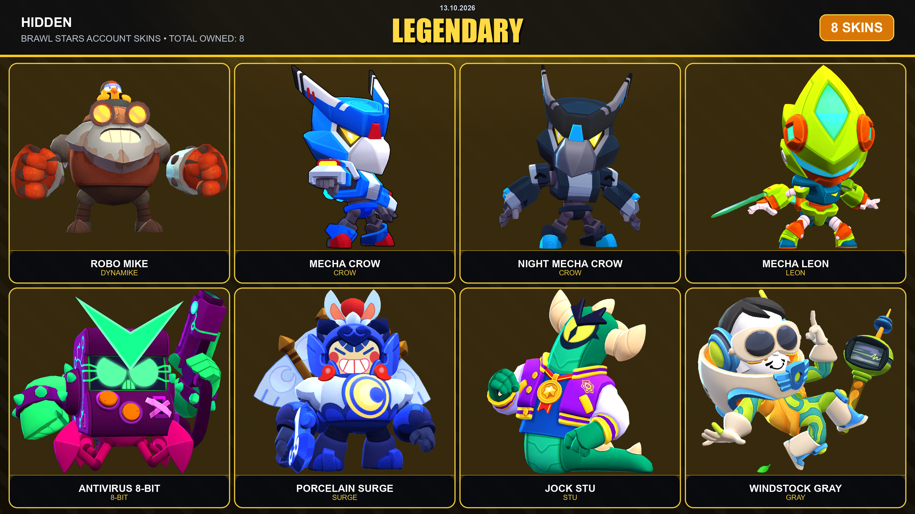 105 Coin GEMS SPENT 32569 54k TROPHY 281 SKINS DARK LORD SPIKE FURIOUS FANG ...