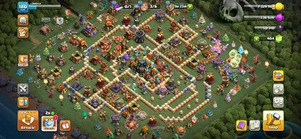 Th17 ⚡ XP 180 ⚡ Heroes 82-95-51-43-35-3 ⚡ Good Epic Equipments ⚡ 500+ Cwl Medals ⚡ Instant Delivery