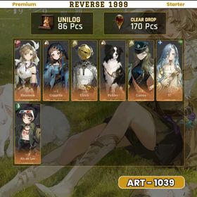 Global |15 x 6 Star|86 Unilog|170 Clear Drop|Rhiannon P5 + Coppelia P1 + Ulrich P1 + Corvus + 37 + Pickles P1 + An An Lee|Story 1 - 4|Novice Banner Available|Fast Delivery|ART1039