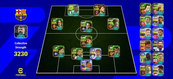 🔥 3230 Collective Strength || Only Konami || 🐐 109 Zlatan x Totti x 107 Ter Stegen || 💎 Full Meta Team