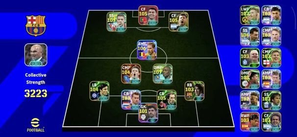 #16 Only Konami 💫 3223 CS 💫 Makelele 107 💫 KDB 106 💫 Ronaldo 105 💫 Suarez 105 💫 Aguero 105 💫 Baresi 105 💫 Full Access 💫 Android & iOS