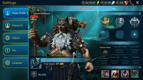 Mythical Starter Fjorad Wolfheart | 9 Legendary | 31 Epic | Gems Mine lv Max | 26.1K Energy | RSLA202