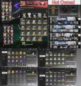 Nuverse/Sea Lv79✨Limited(-Ichigo Bankai)✨11 Sign(-2)✨Aizen B4+Sign A2🔥Ichigo White B2+Sign🔥Kenpachi B1+Sign🔥Soi Fon B1+Sign🔥ETC | Giok 3700+ Will continue to grow | Weakly Card 25 Day| Aizen Very Cool🔥EZ Content End game