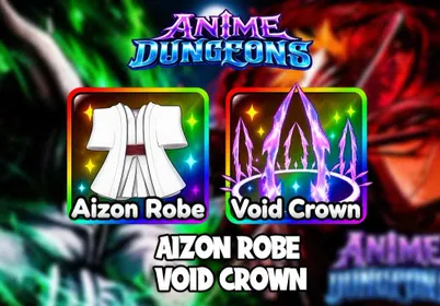 Anime Dungeons - Aizon Robe & Void Crown [MAGE SET] [MYTHIC] (CHEAP & FAST)