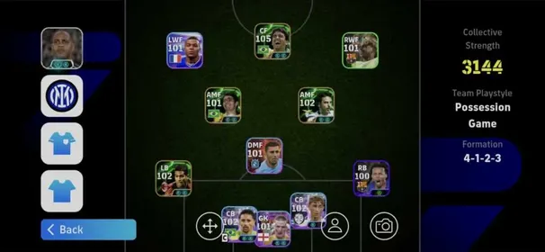 eF26|61 PLAYER|4 STRIPS|3144 STRENGTH|3 MANAGER|8 EPIC|5 SHOWTIME|35 HIGHLIGHT|12 TRENDING|45 COIN|8,567 K|BEBETO 98|STEFANO FIORE 97|EL-HADJI DIOUF 96|KAKA 96|