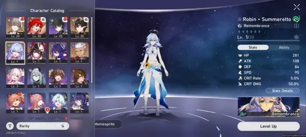 ©084 | ASIA | MALE | TL 10 | HIMEKO NOVA ROBIN SUMMERETTO SIGN ARCHER SPARKLE | CONTRACT FATE ON | GOLDEN COMPANION SPIRIT X2 | DEPARTURE WARP BEGGINER ON 30/50