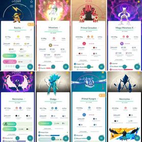 Premium Pokémon GO Account | Level 55 | 117 Legendaries, 116 Shinies,  10 Shiny & Legendaries | Primal Groudon & Kyogre , Mewtwo X & Hundo Mewtwo Y , Necrozma , Shiny Rayquaza |