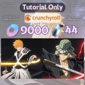 Starter · NA Crunchyroll · Ichigo Kurosaki Dual Zangetsu + Kisuke Urahara + 9k Jade + 44 Standard Tickets · Gacha Reroll Account · Tutorial Only · Instant Delivery
