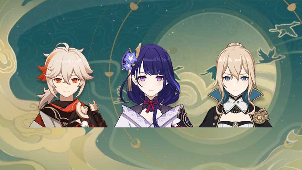 Asia Ar10 Kazuha + Raiden Shogun + Jean